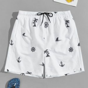 Shorts de Praia Masculino Manfinity com Estampa Tropical