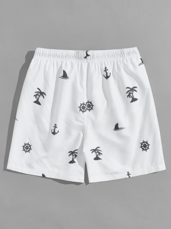 Shorts de Praia Masculino Manfinity com Estampa Tropical - Imagem 2